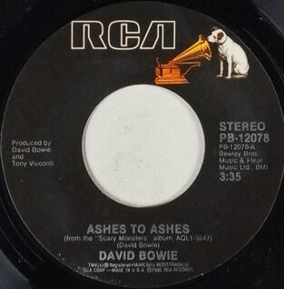 Cover of Ashes to Ashes by David Bowie
