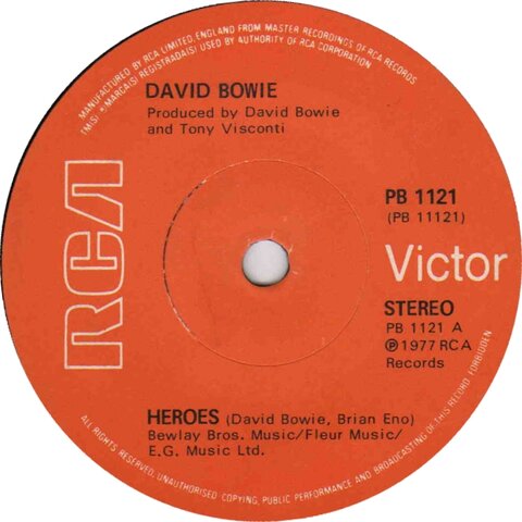 Cover of "Heroes" by David Bowie