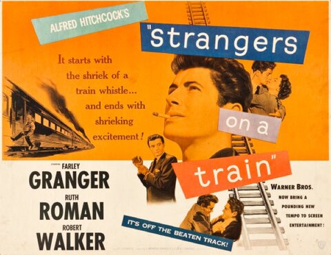 Poster for Strangers on a Train